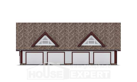145-002-Л Проект гаража из поризованных блоков Кизилюрт, House Expert